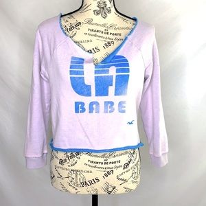 Hollister cropped sweatshirt